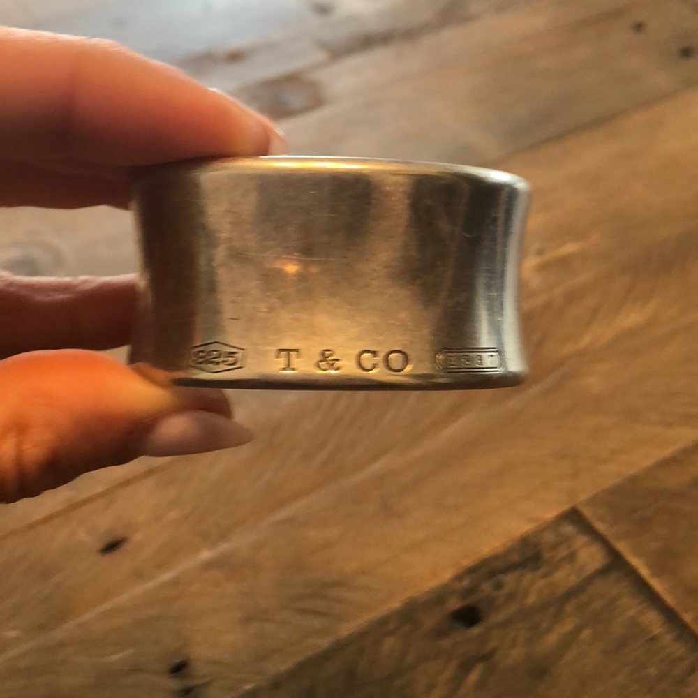 Tiffany silver 1837 wide cuff bracelet